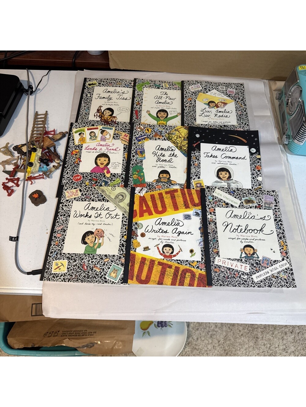 Marissa Moss Amelia Kindergarten 1st 2nd 3rd Grade Picture Story 9 Book Lot